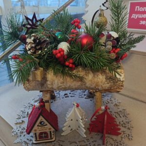 Рождественская композиция Handmade